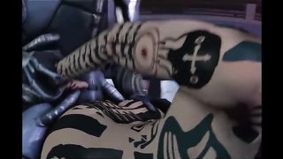 Jack Programs a Geth to Fuck her over a Chair – NervaANIMS