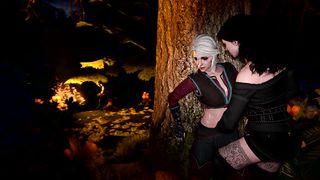 Yennefer stroking Ciri in the forest – DesireSFM