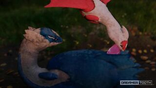 Hot and messy dragon pokemon Deepthroat – Dreamertooth