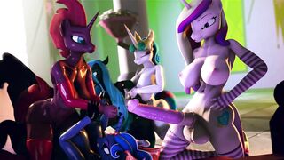 Luna Celestia Chrysalis and Tempest Shadow with Cadance – BlackJR