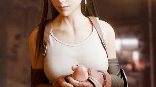 Tifa Handjob – BulgingS