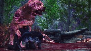 Khajiit Gives Herself to Rot Dog