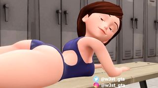 Helen Parr in a swimsuit