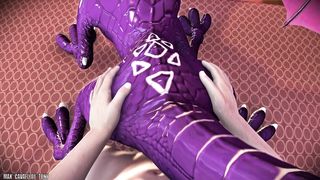 Cynder gets a human creampie