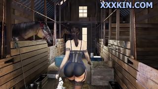 Horse Video 180 – Lara croft nice ass