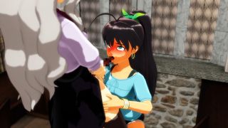Library Futanari Fellatio Challenge! [Jaxmmd]
