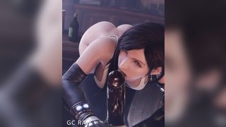 [Blacked] Cum into the mouth Tifa Lockhart Blowjob [GCRaw] ( Final Fantasy )