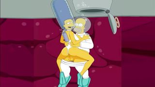 The Simpsons – Marge and Homer fuck under the sea