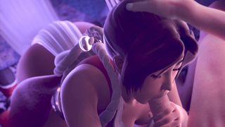 Mai Shiranui Deep Blowjob dead or alive