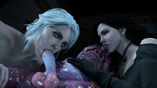 Ciri & Yennefer with Botchling [Whitetentacle]