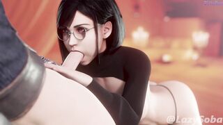 Short Haired Tifa Blowjob