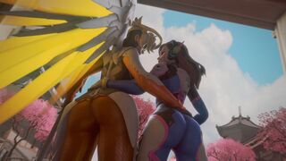 D.Va And Mercy’s Spawn Obstruction [Anaru]