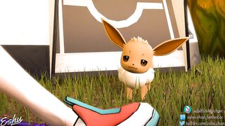 Kasumi enjoying Eevee’s knot – Eshu-Chan