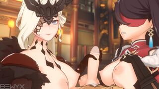 Beidou and Signora Threesome [Bewyx]