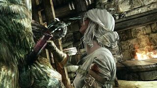 Ciri likes monster’s big cock demo