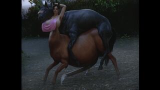 Centaur Claire x Horse [Johndoe1970]