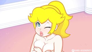 Princess Rosalina and Princess Peach Futa Fuck
