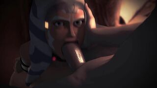 Ahsoka Tano sucks a dick