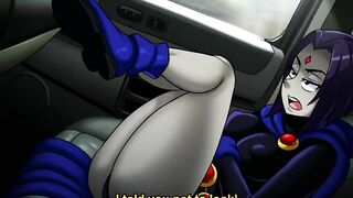 Raven gets fucked in the car (AccelArt)