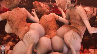 3 bubble head nurses (Silent Hill)