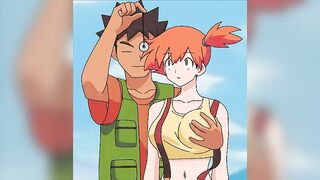 Brock grabbing Misty’s boobs (Pkmn)