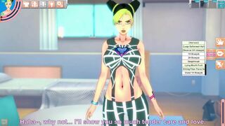 Jotaro disciplines his daughter’s ass