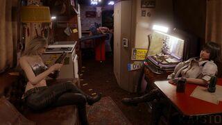 Nicoletta Goldstein sucking cock in front of her friends (Devil May Cry)