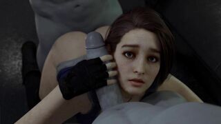 Jill Valentine Double-Teamed By Zombies