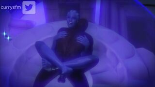 Liara’s after dinner date, Nightcap. (blacked) [Currysfm}