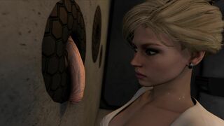Cassie Cage – Glory Hole blowjob [VGamesRy]