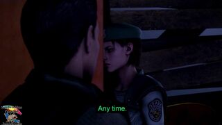 Jill Valentine Vs tentacles (have subtitles)