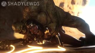 Injustice Wonder Woman takes on a huge cock [Shadylewds]
