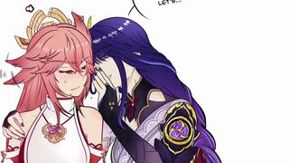 Ei x Miko [Comic Dub, Futa x Female]