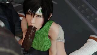 Yuffie Kisaragi Pleases Loves Shinra Cock (blacked) [Greatojama]