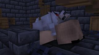 Minecraft cat girl get fuck by wolf