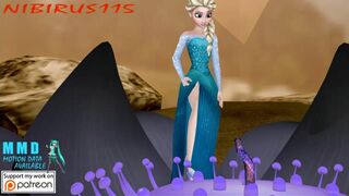 Elsa takes tentacle