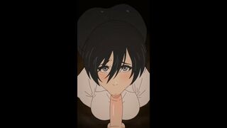 Mikasa Ackerman PoV Blowjob [Khexxi]