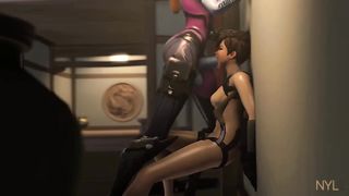 Widowmaker Facefucks Tracer – Nyl2