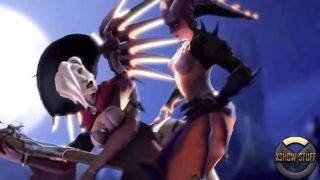 Demon Symmetra x Witch Mercy – Xshdw
