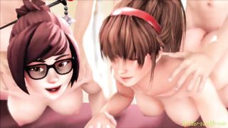 Mei and Hitomi Double Date – Spizder
