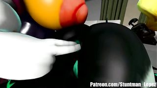 Rouge having an interesting night with Midna – Stuntman Shocking Lopez