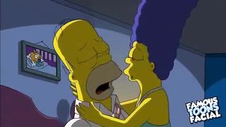 Homer and Marge fucking in the Night – FamousToonsFacial