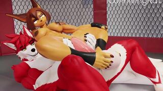 Anthro Fighting [connivingrat]