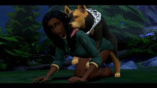 Sims 4 – Werewolf Jade loves Dogmeat