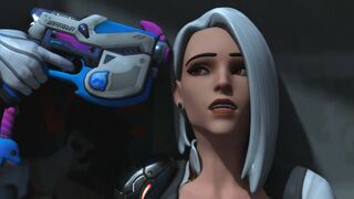 D.Va Surprises Ashe [Blacked][Aphy3d]