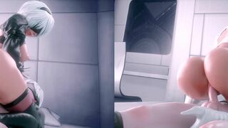 [EXGA]  2B/2P Riding (Split Screen)