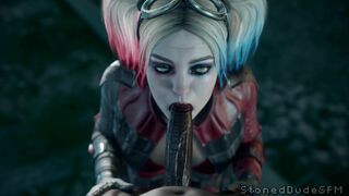 Harley Quinn Blowjob [Blacked][Stoneddude]