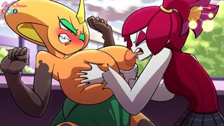 Pollena plays with Brall’s breasts [PinkShonen]