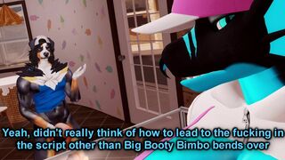 Dragon and dog on a hot day