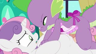 Spike and Sweetie Belle [sfan and tricksta]